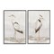 Stupell Industries Serene Heron Birds 2pc Framed Giclee Set, design by Hannah Dawson